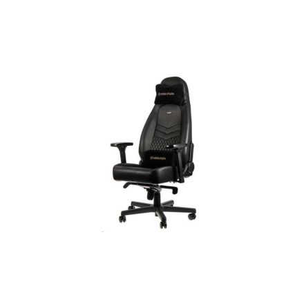 Részletfizetés elérhető Gamer szék noblechairs ICON Valódi Bőr Fekete
