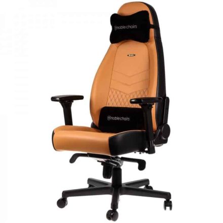 Részletfizetés elérhető Gamer szék noblechairs ICON Valódi Bőr Konyak